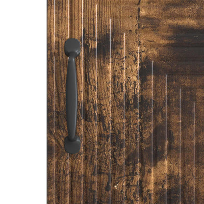 vidaXL Sideboard Smoked Oak 33 x 34.5 x 89.5 cm Engineered Wood