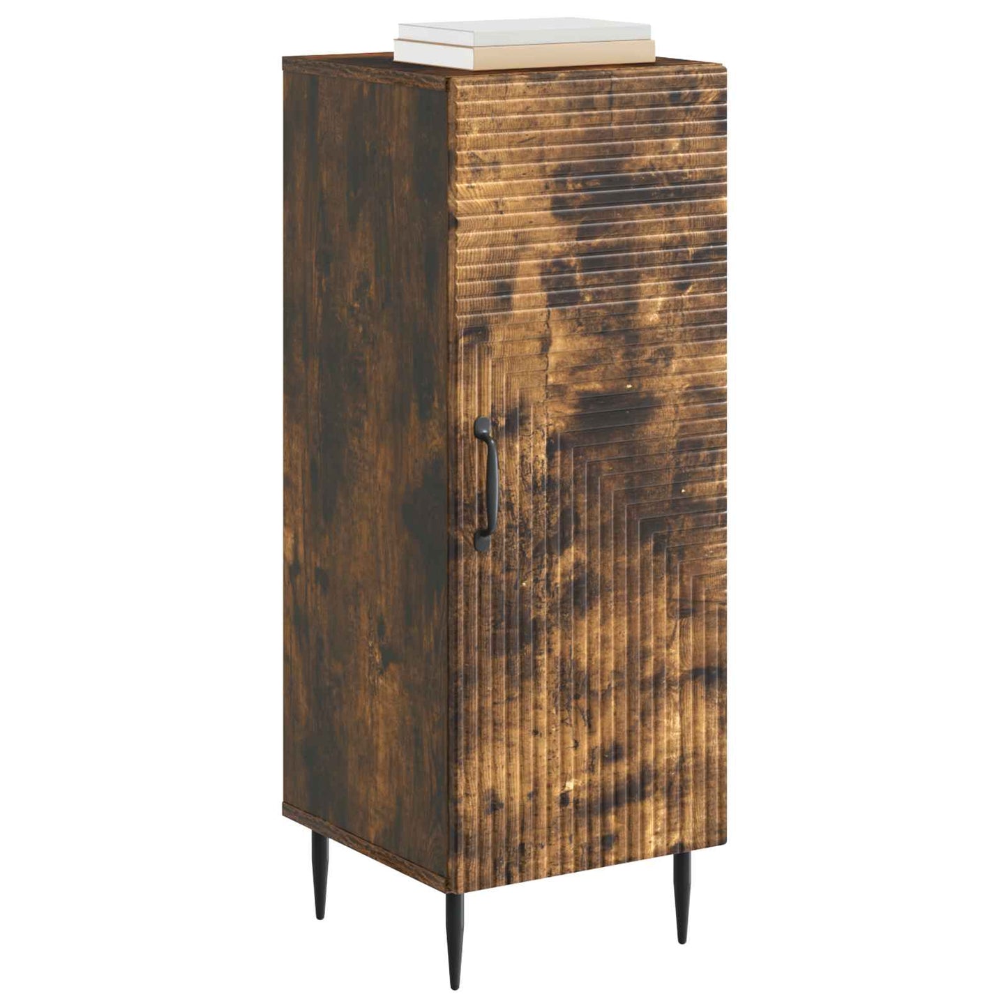 vidaXL Sideboard Smoked Oak 33 x 34.5 x 89.5 cm Engineered Wood