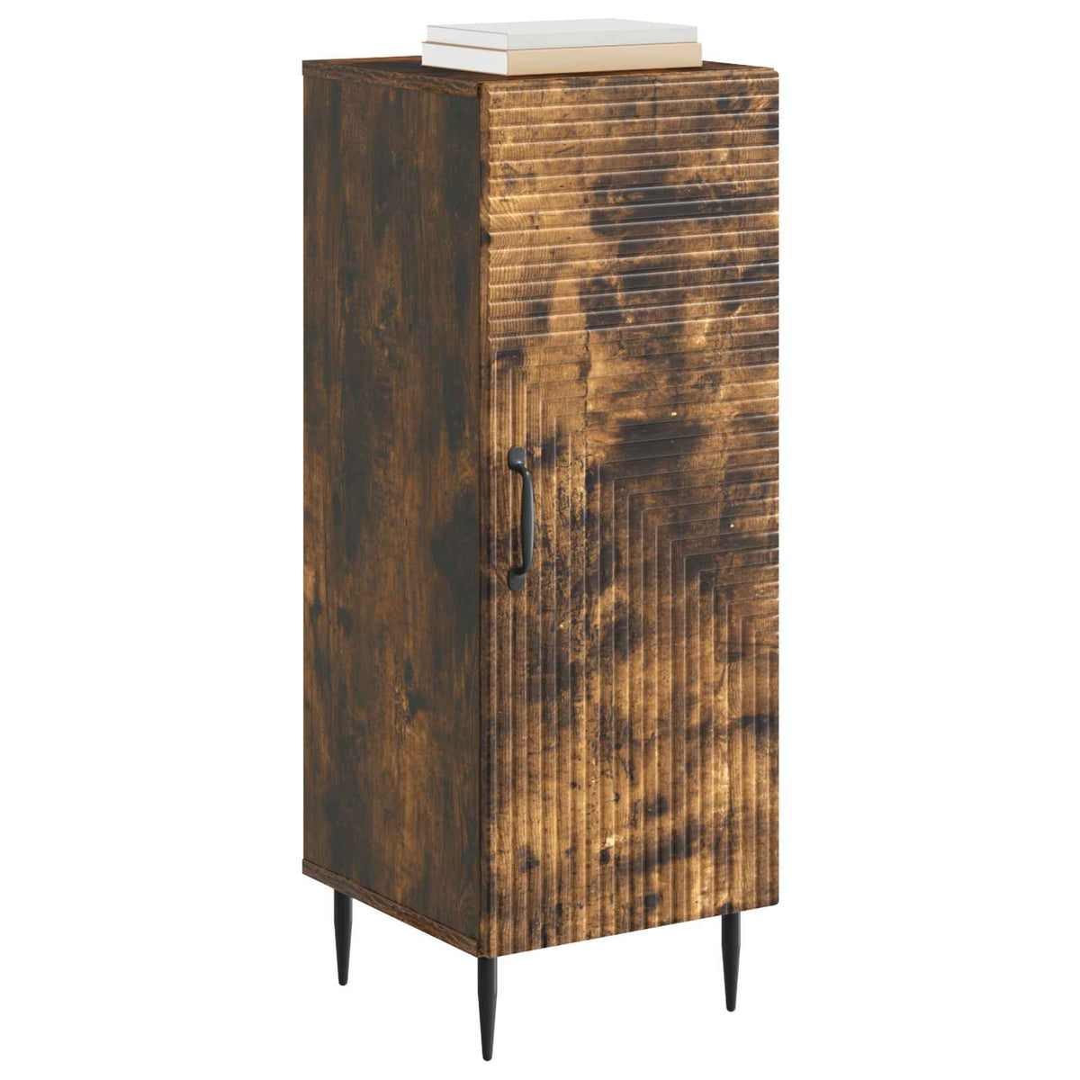 vidaXL Sideboard Smoked Oak 33 x 34.5 x 89.5 cm Engineered Wood