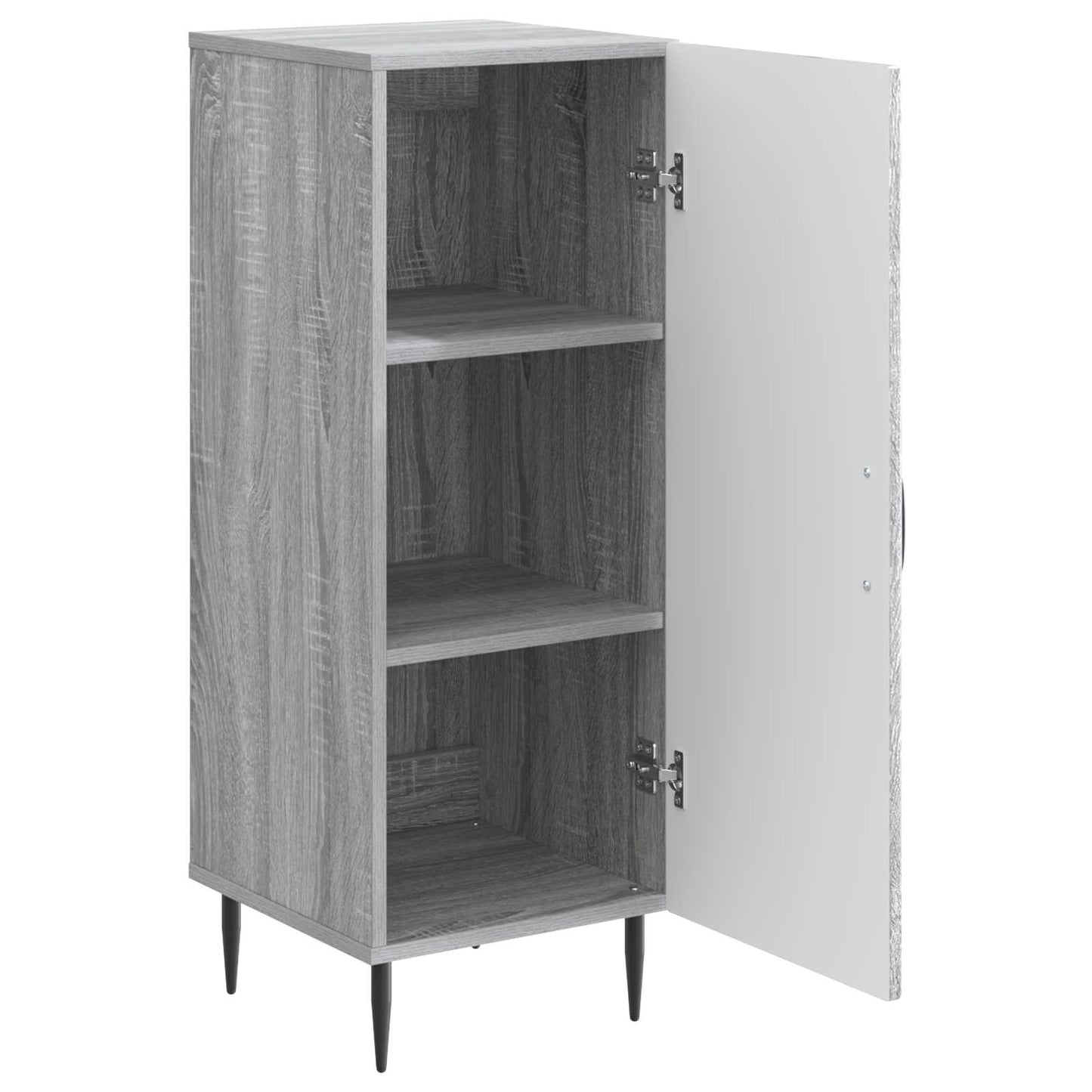 vidaXL Sideboard Grey Sonoma 33 x 34.5 x 89.5 cm Engineered Wood