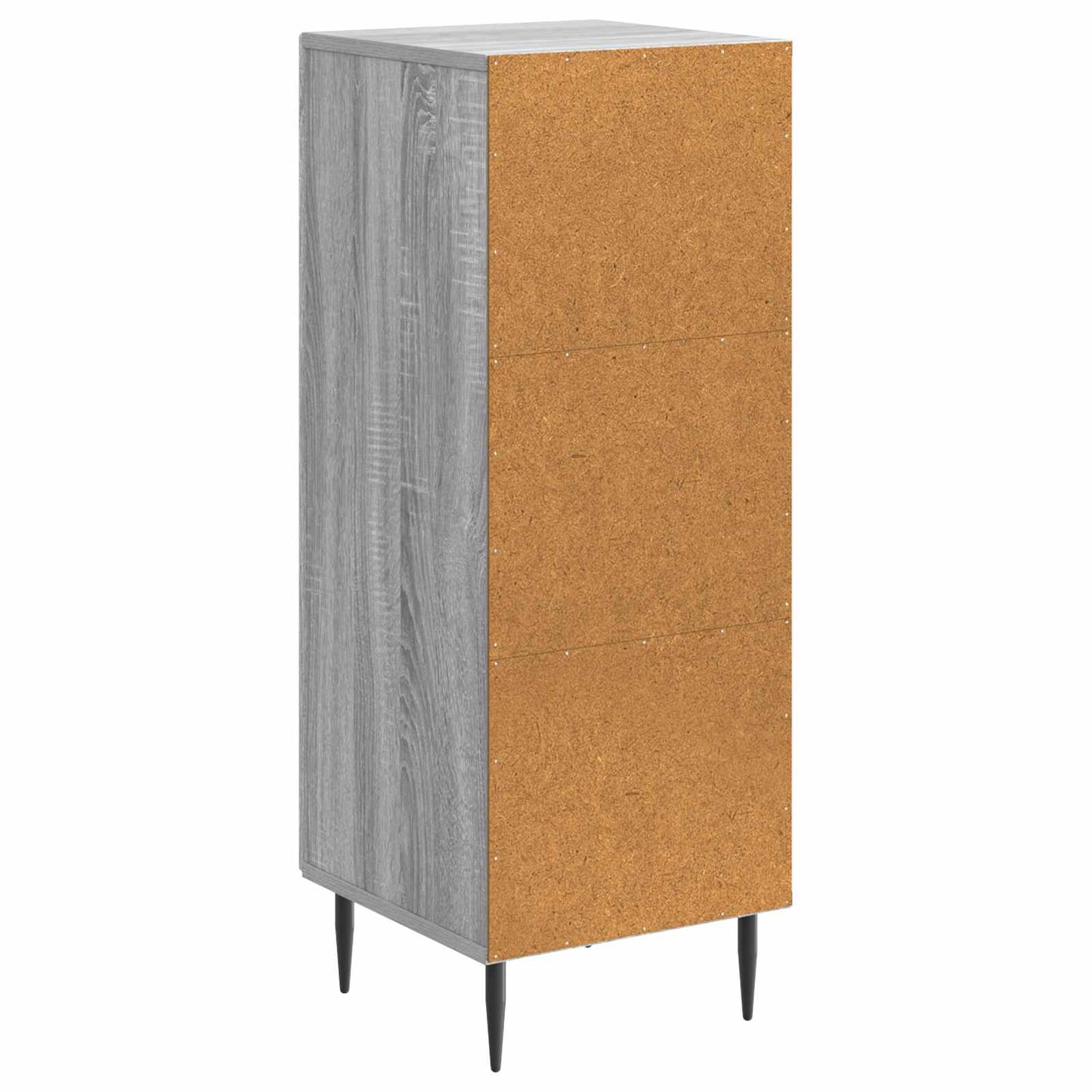 vidaXL Sideboard Grey Sonoma 33 x 34.5 x 89.5 cm Engineered Wood