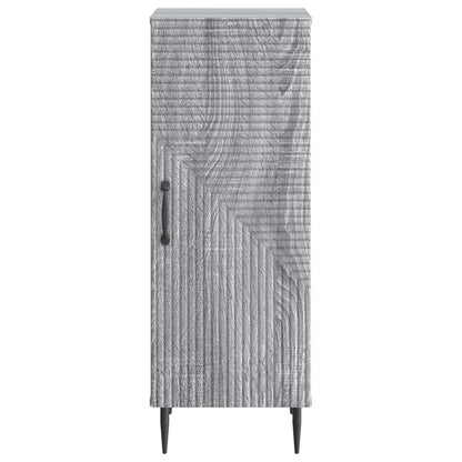 vidaXL Sideboard Grey Sonoma 33 x 34.5 x 89.5 cm Engineered Wood