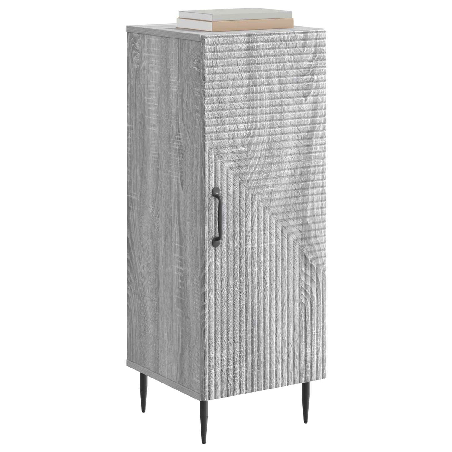 vidaXL Sideboard Grey Sonoma 33 x 34.5 x 89.5 cm Engineered Wood