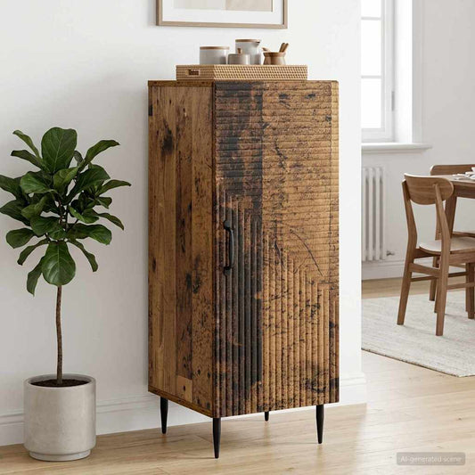 vidaXL Sideboard Old Wood 33 x 34.5 x 89.5 cm Engineered Wood