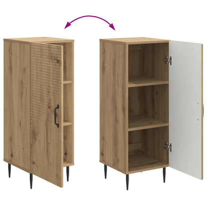 vidaXL Sideboard Artisan Oak 33 x 34.5 x 89.5 cm Engineered Wood