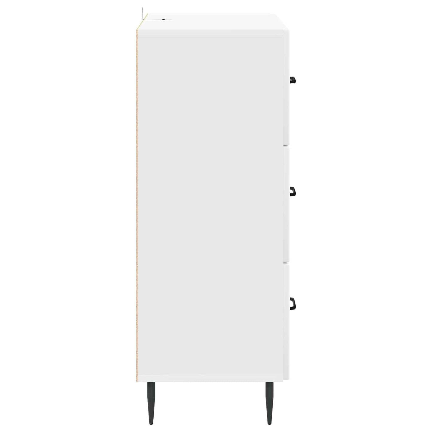 vidaXL Drawer Cabinet White 66 x 34.5 x 89.5 cm Engineered Wood