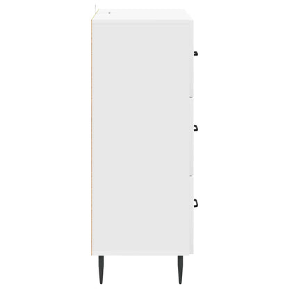 vidaXL Drawer Cabinet White 66 x 34.5 x 89.5 cm Engineered Wood