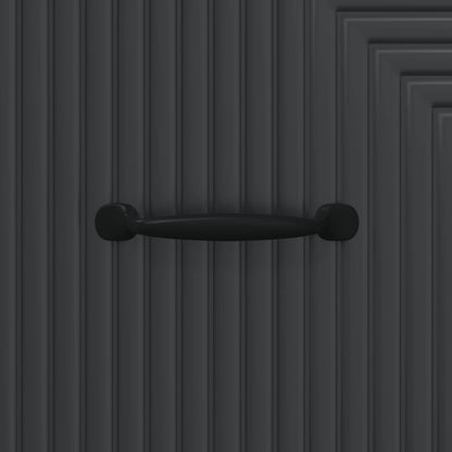 vidaXL Drawer Cabinet Black 66 x 34.5 x 89.5 cm Engineered Wood
