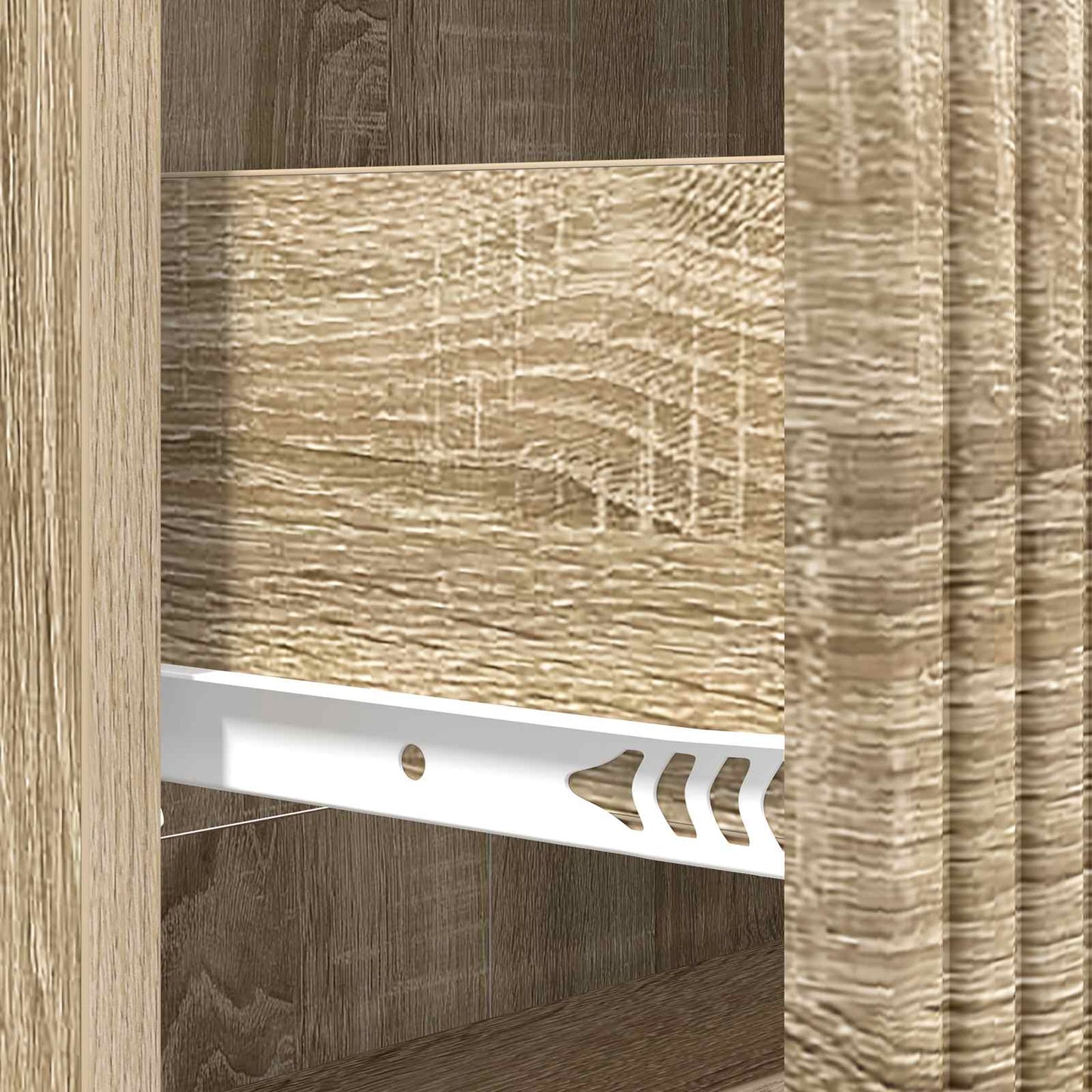 vidaXL Drawer Cabinet Sonoma Oak 66 x 34.5 x 89.5 cm Engineered Wood