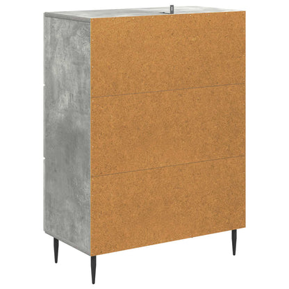 vidaXL Drawer Cabinet Concrete Grey 66 x 34.5 x 89.5 cm