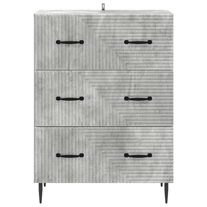 vidaXL Drawer Cabinet Concrete Grey 66 x 34.5 x 89.5 cm