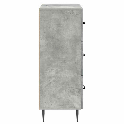 vidaXL Drawer Cabinet Concrete Grey 66 x 34.5 x 89.5 cm