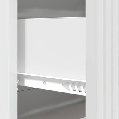 vidaXL Drawer Cabinet High Gloss White 66 x 34.5 x 89.5 cm