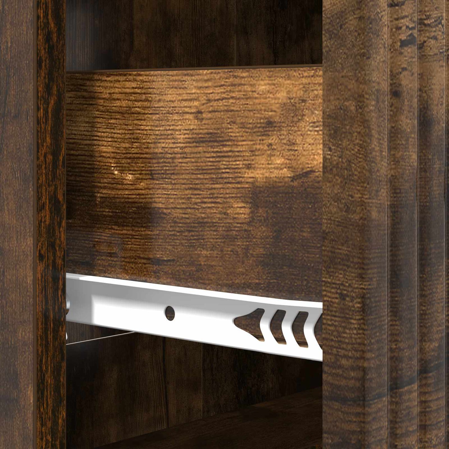 vidaXL Drawer Cabinet Smoked Oak 66 x 34.5 x 89.5 cm Engineered Wood