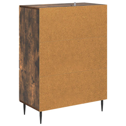 vidaXL Drawer Cabinet Smoked Oak 66 x 34.5 x 89.5 cm Engineered Wood