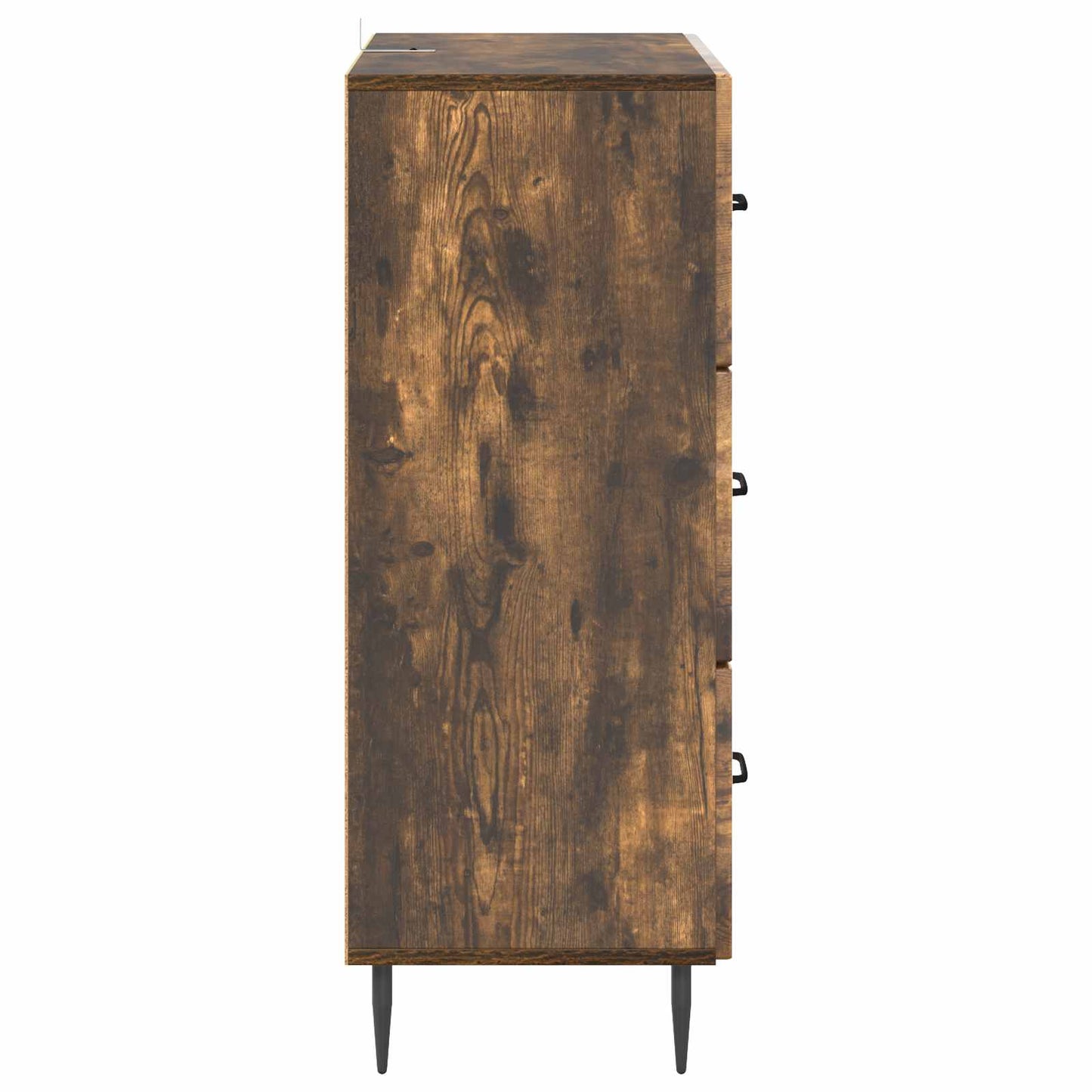 vidaXL Drawer Cabinet Smoked Oak 66 x 34.5 x 89.5 cm Engineered Wood