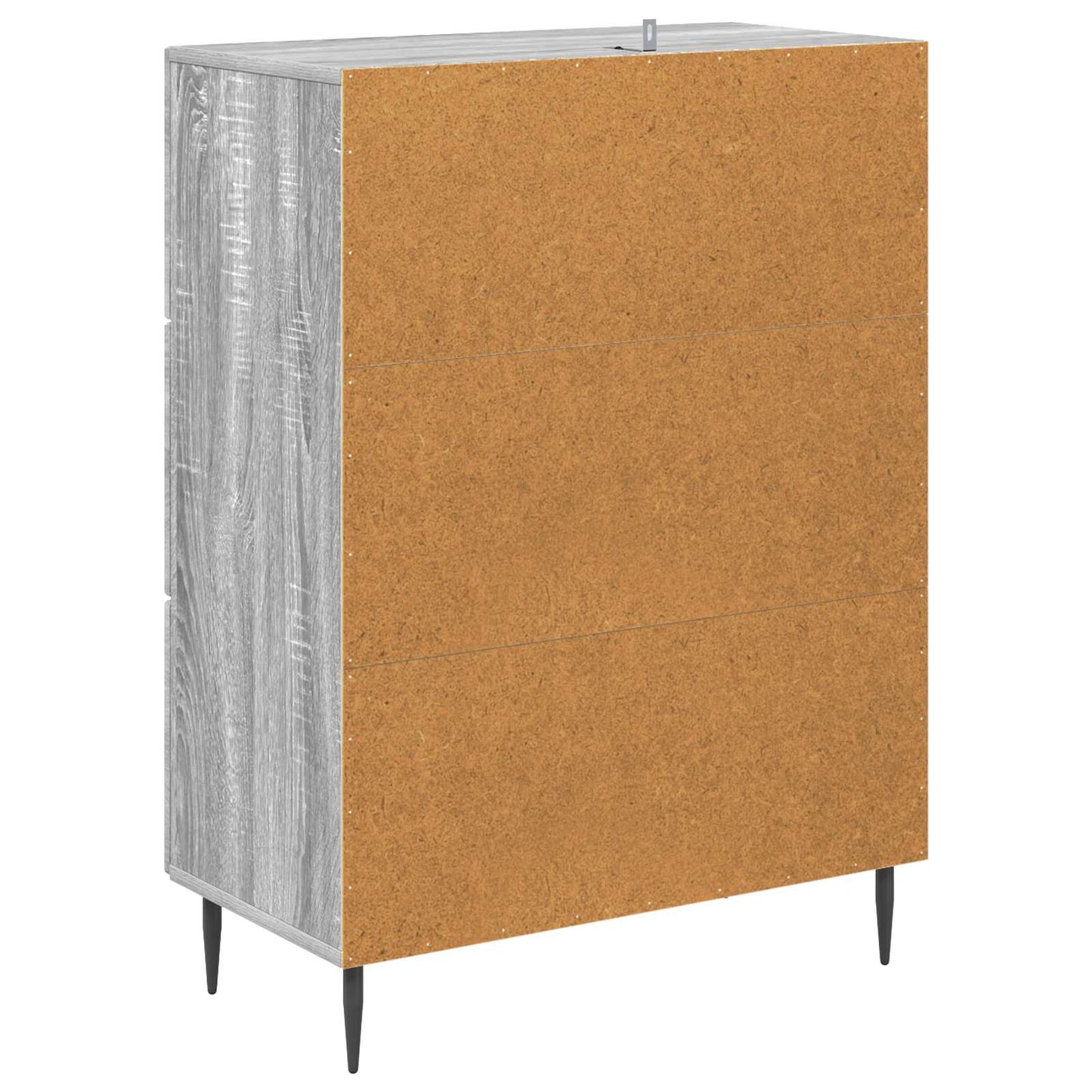 vidaXL Drawer Cabinet Grey Sonoma 66 x 34.5 x 89.5 cm Engineered Wood
