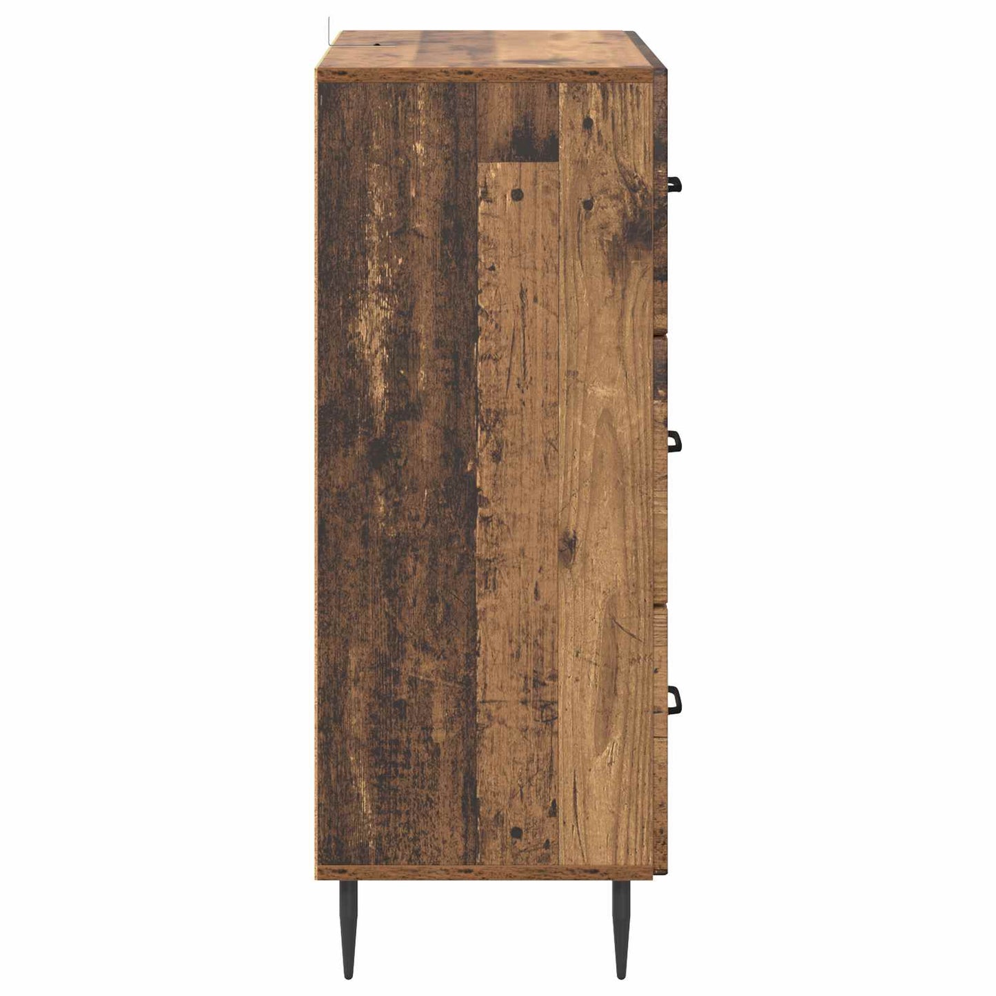 vidaXL Drawer Cabinet Old Wood 66 x 34.5 x 89.5 cm Engineered Wood