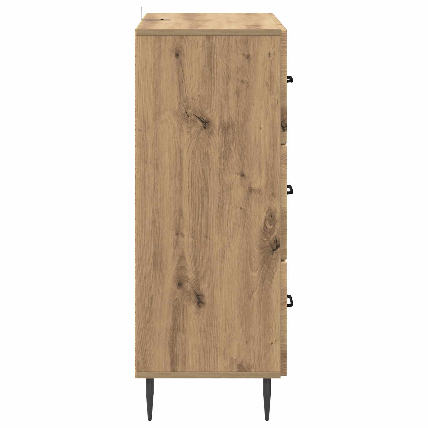 vidaXL Drawer Cabinet 66 x 34.5 x 89.5 cm Engineered Wood Artisan Oak