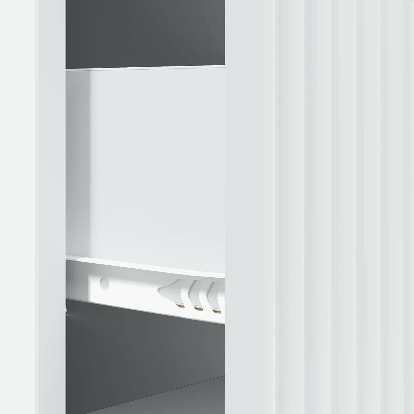 vidaXL Drawer Cabinet White 33 x 34.5 x 89.5 cm Engineered Wood