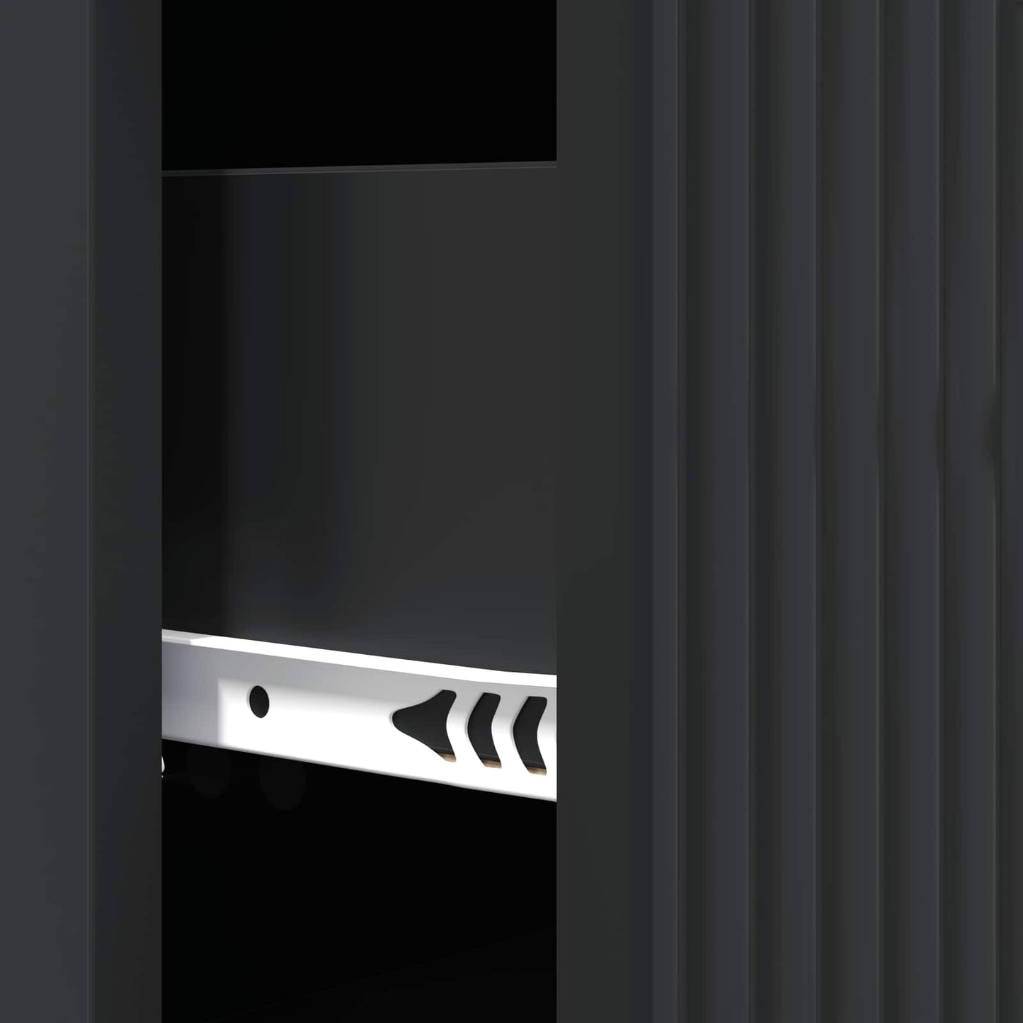 vidaXL Drawer Cabinet Black 33 x 34.5 x 89.5 cm Engineered Wood