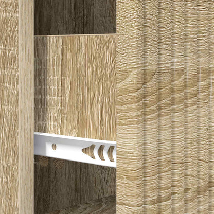 vidaXL Drawer Cabinet Sonoma Oak 33 x 34.5 x 89.5 cm Engineered Wood