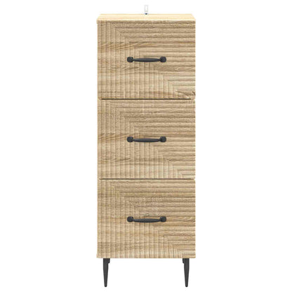 vidaXL Drawer Cabinet Sonoma Oak 33 x 34.5 x 89.5 cm Engineered Wood