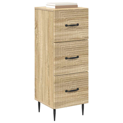 vidaXL Drawer Cabinet Sonoma Oak 33 x 34.5 x 89.5 cm Engineered Wood