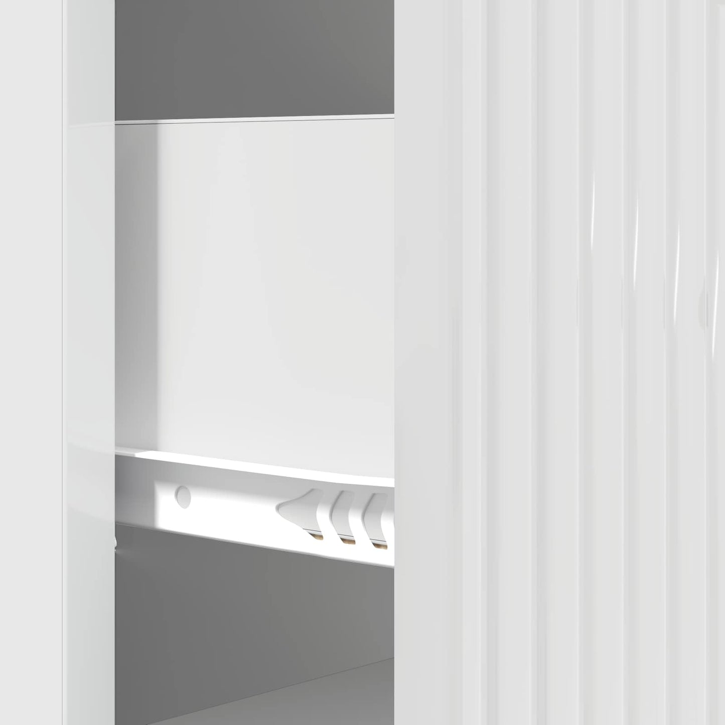 vidaXL Drawer Cabinet High Gloss White 33 x 34.5 x 89.5 cm