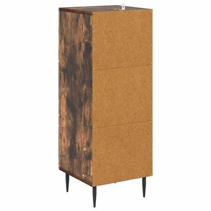 vidaXL Drawer Cabinet Smoked Oak 33 x 34.5 x 89.5 cm Engineered Wood