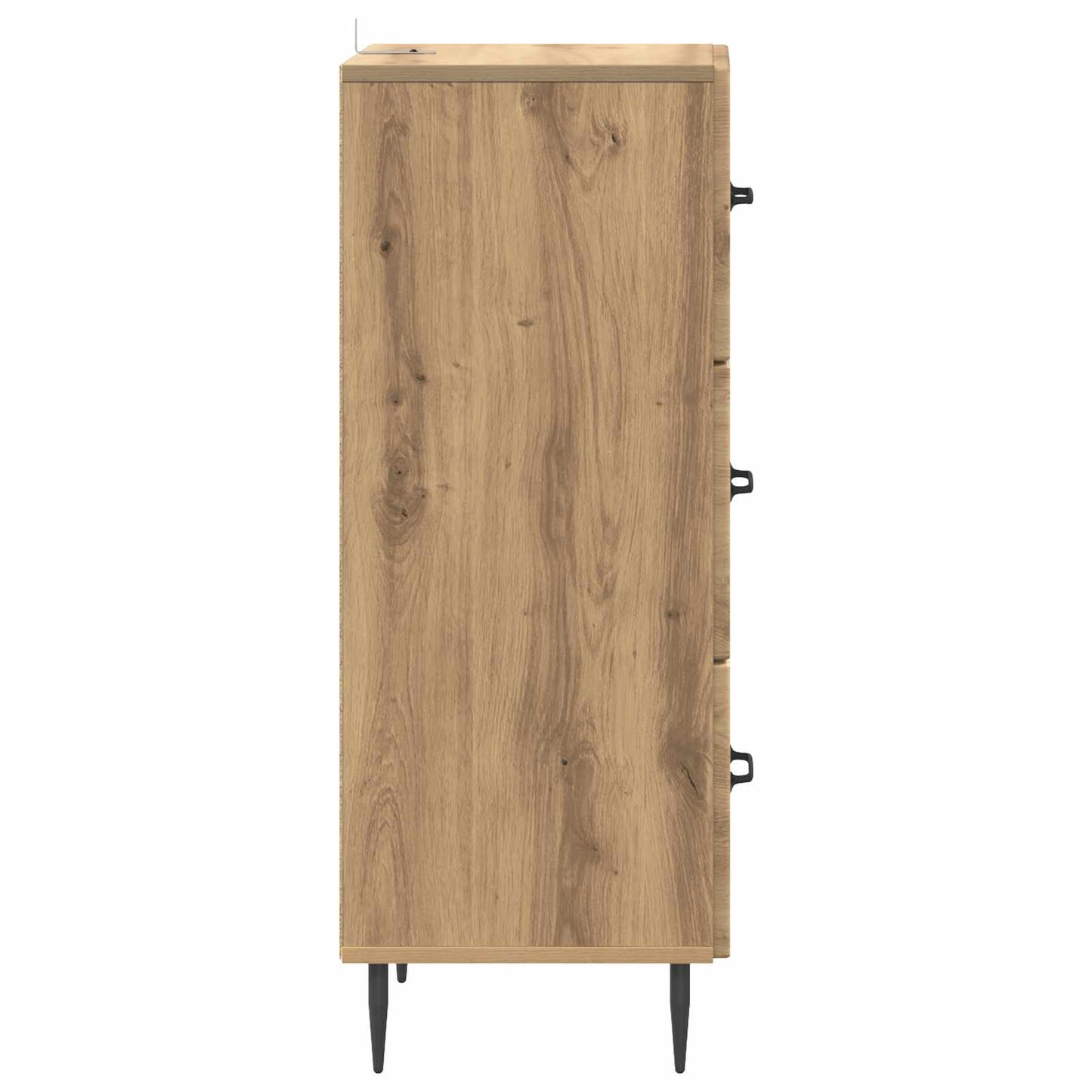 vidaXL Drawer Cabinet 33 x 34.5 x 89.5 cm Engineered Wood Artisan Oak