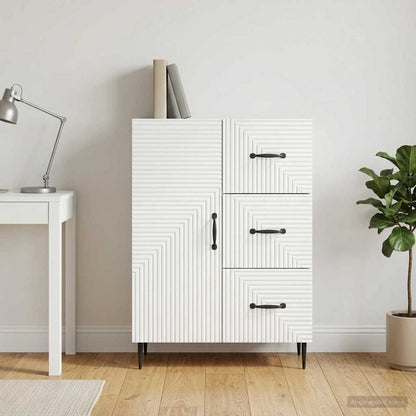 vidaXL Sideboard with Drawer White 66 x 34.5 x 89.5 cm Engineered Wood