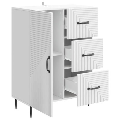 vidaXL Sideboard White 66 x 34.5 x 89.5 cm Engineered Wood