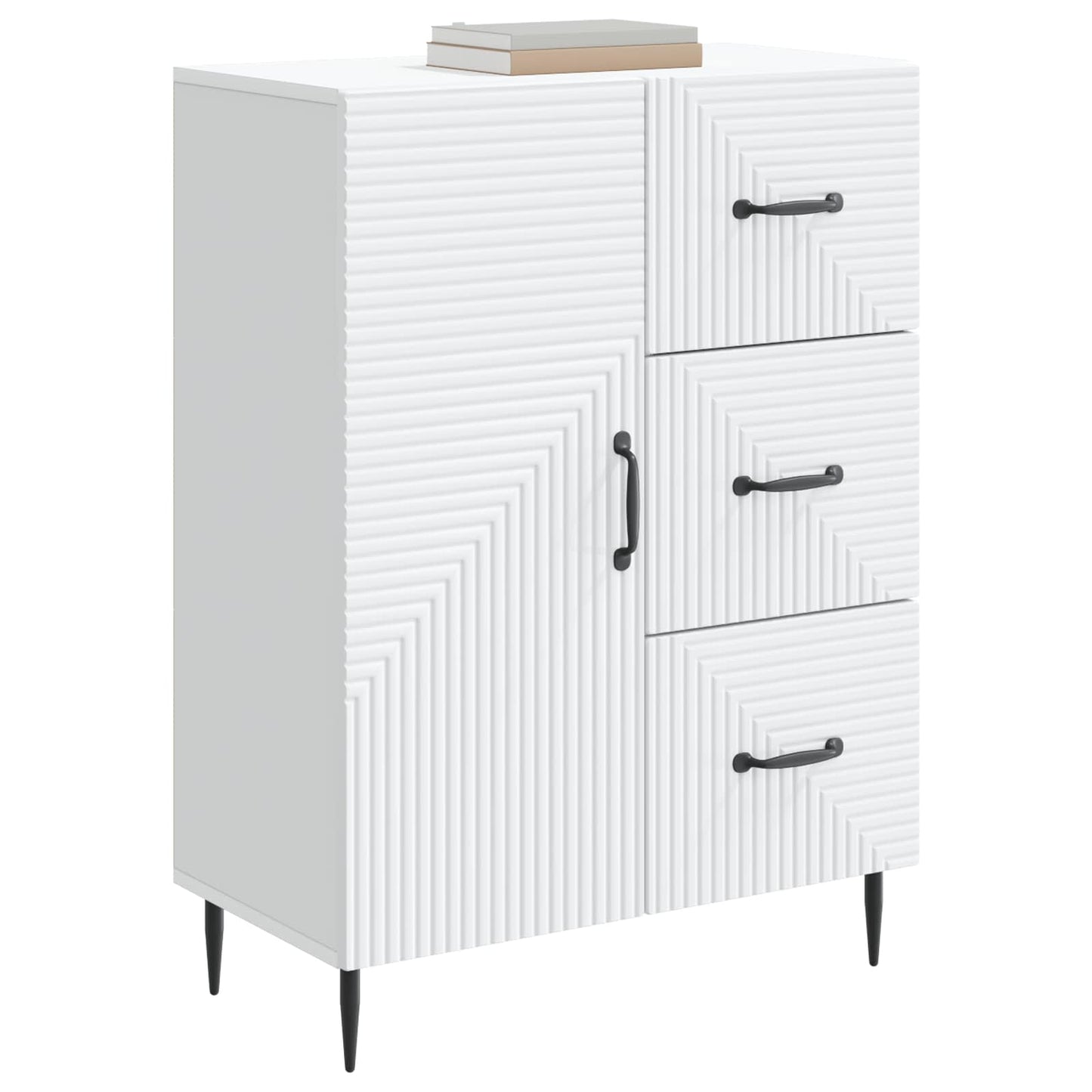 vidaXL Sideboard White 66 x 34.5 x 89.5 cm Engineered Wood