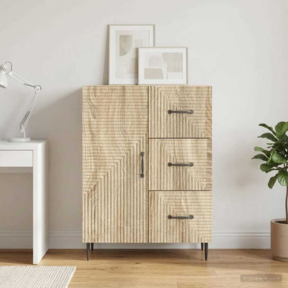 vidaXL Sideboard Sonoma Oak 66 x 34.5 x 89.5 cm Engineered Wood