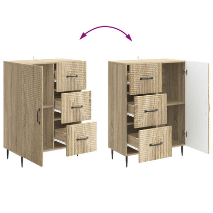 vidaXL Sideboard Sonoma Oak 66 x 34.5 x 89.5 cm Engineered Wood