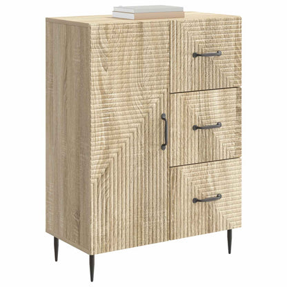 vidaXL Sideboard Sonoma Oak 66 x 34.5 x 89.5 cm Engineered Wood