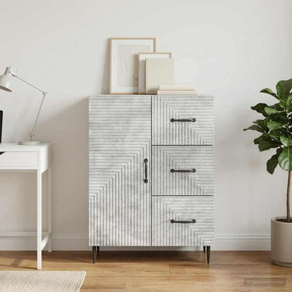 vidaXL Sideboard Concrete Grey 66 x 34.5 x 89.5 cm Engineered Wood
