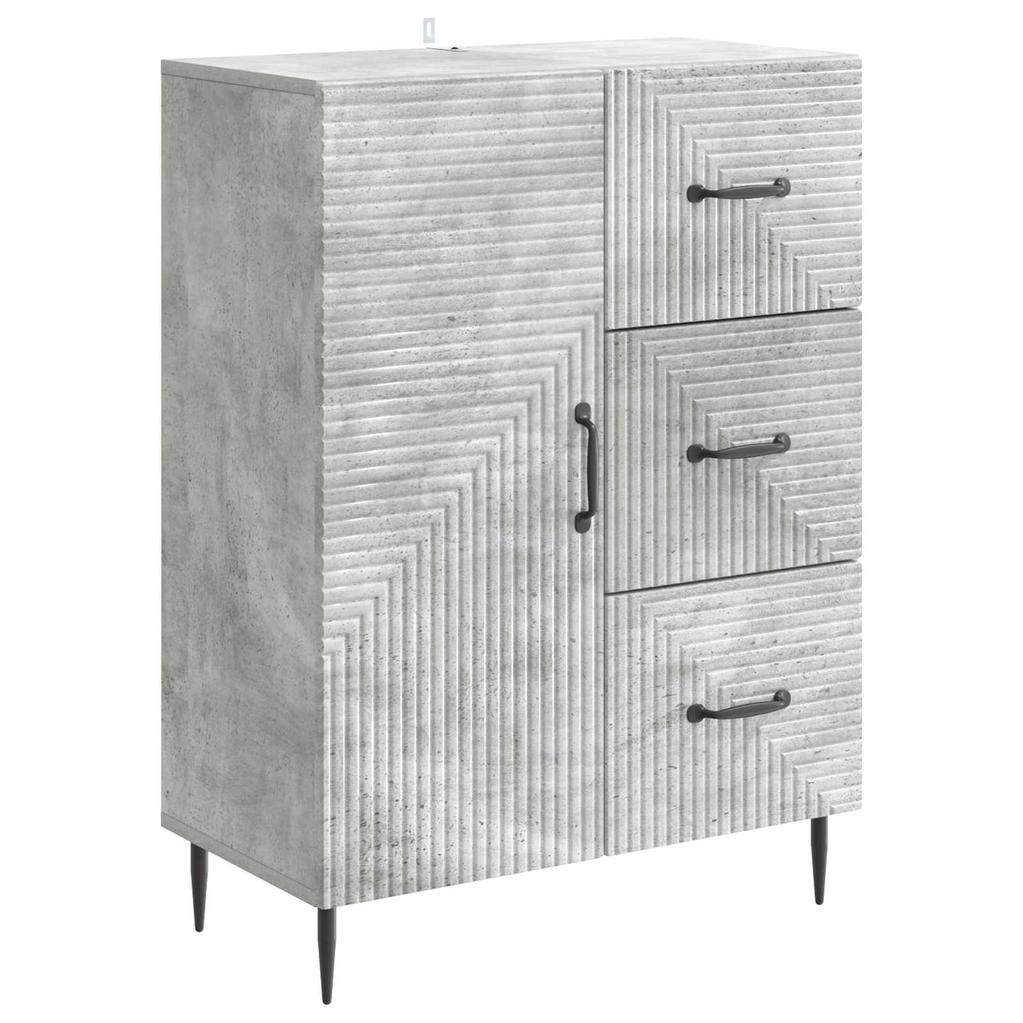 vidaXL Sideboard Concrete Grey 66 x 34.5 x 89.5 cm Engineered Wood