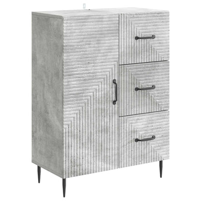 vidaXL Sideboard Concrete Grey 66 x 34.5 x 89.5 cm Engineered Wood