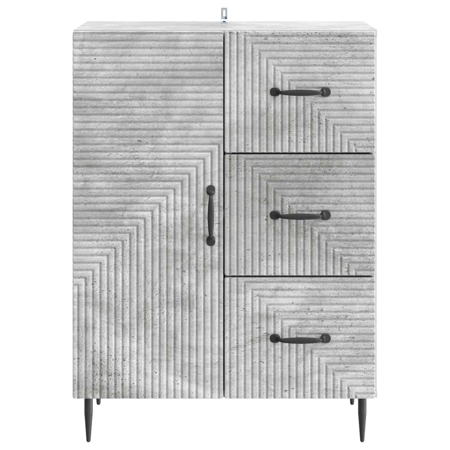 vidaXL Sideboard Concrete Grey 66 x 34.5 x 89.5 cm Engineered Wood