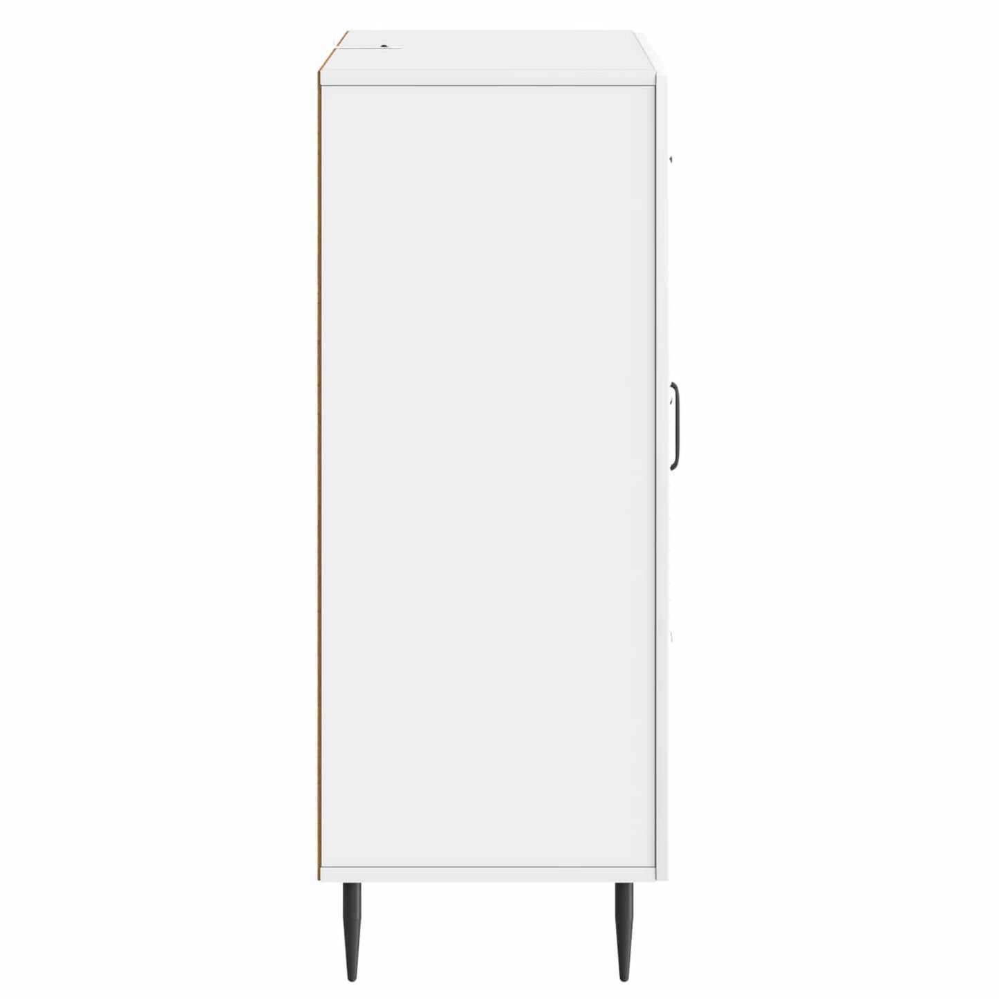 vidaXL Sideboard High Gloss White 66 x 34.5 x 89.5 cm Engineered Wood