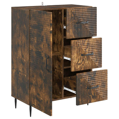 vidaXL Sideboard Smoked Oak 66 x 34.5 x 89.5 cm Engineered Wood