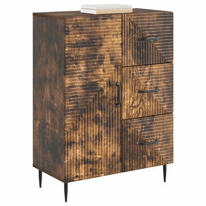 vidaXL Sideboard Smoked Oak 66 x 34.5 x 89.5 cm Engineered Wood