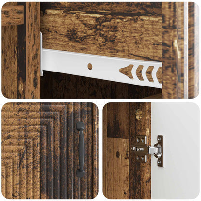 vidaXL Sideboard Old Wood 66 x 34.5 x 89.5 cm Engineered Wood