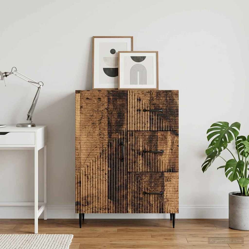 vidaXL Sideboard Old Wood 66 x 34.5 x 89.5 cm Engineered Wood