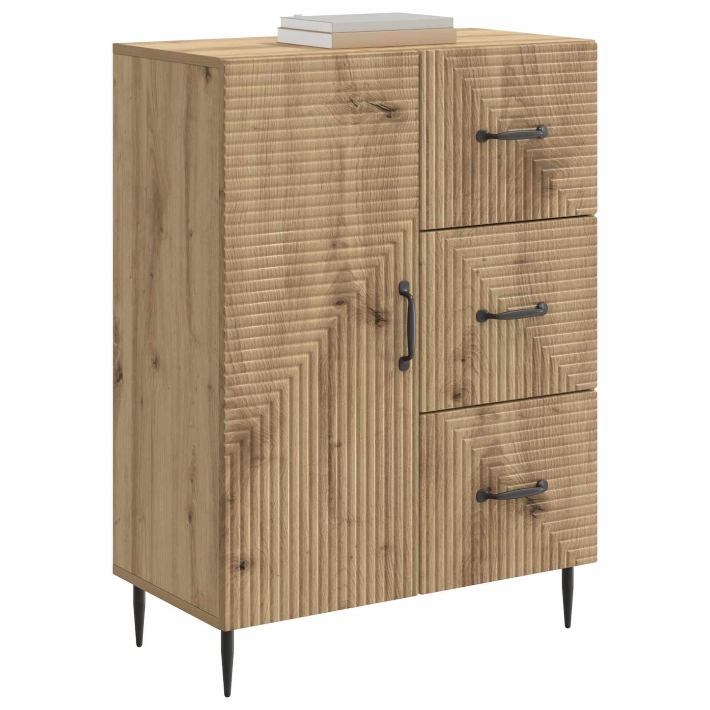 vidaXL Sideboard Artisan Oak 66 x 34.5 x 89.5 cm Engineered Wood