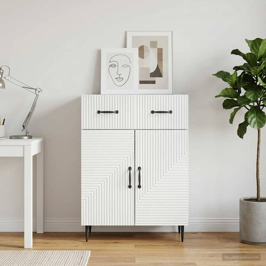 vidaXL Sideboard with Drawer White 66 x 34.5 x 89.5 cm Engineered Wood