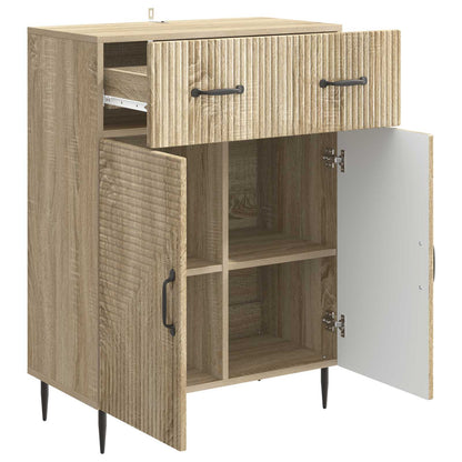 vidaXL Sideboard Sonoma Oak 66 x 34.5 x 89.5 cm Engineered Wood