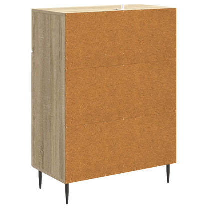vidaXL Sideboard Sonoma Oak 66 x 34.5 x 89.5 cm Engineered Wood